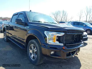 2019 Ford F-150 XL with VIN 1FTFW1E45KFD12387, listed as a IAAI auction lot 41942427 with 77,901 mi miles. Bid and sale history available at carsss.com. Image 1.