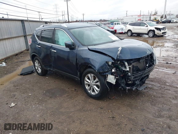 2016 Nissan Rogue SV with VIN KNMAT2MVXGP639517, listed as a IAAI auction lot 41083380 with 92,510 mi miles and . Bid and sale history available at carsss.com. Image 1.
