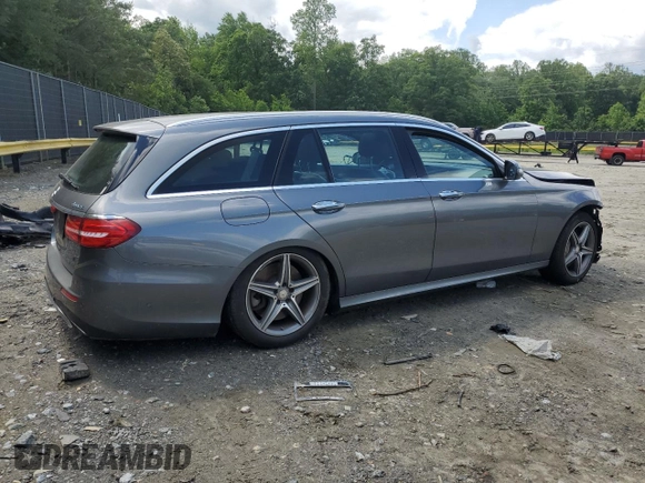 2017 Mercedes-Benz E 400 Luxury with VIN WDDZH6GB4HA202488, listed as a Copart auction lot 57050545 with 66,121 mi miles and Salvage title. Bid and sale history available at DreamBid. Image 3.