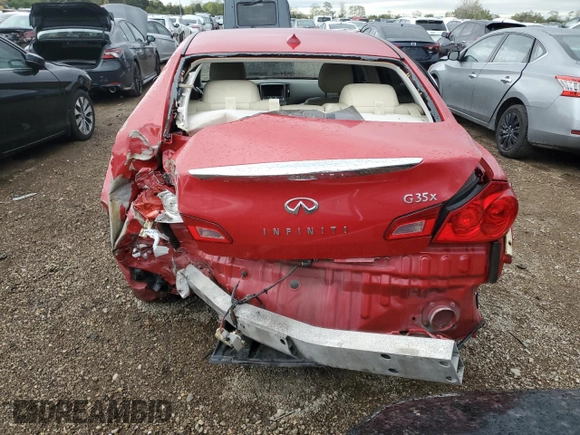 2007 Infiniti G35 G35x with VIN JNKBV61F37M818436, listed as a Copart auction lot 73786244 with 159,132 mi miles and Salvage Title. Bid and sale history available at DreamBid. Image 6.