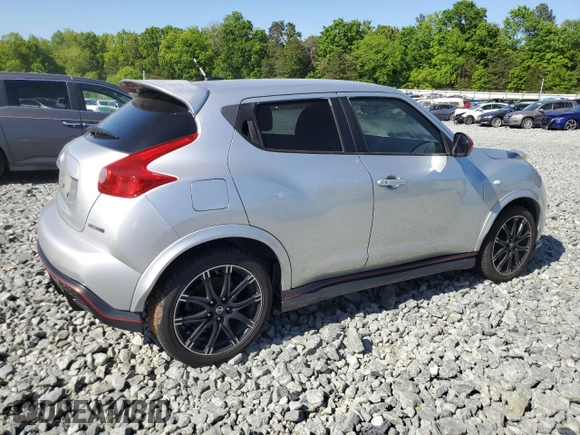 2013 Nissan Juke Nismo with VIN JN8AF5MV8DT225894, listed as a Copart auction lot 52988025 with Not provided miles and Salvage title. Bid and sale history available at DreamBid. Image 3.