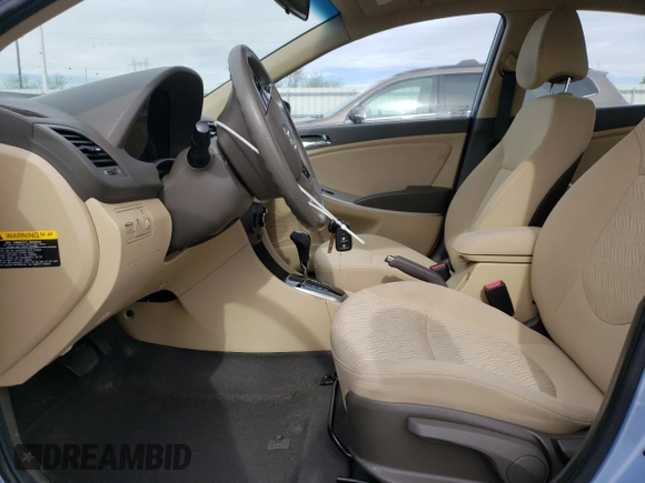 2012 Hyundai Accent GLS with VIN KMHCU4AE7CU138100, listed as a Copart auction lot 50828095 with 60,177 mi miles and Salvage Title. Bid and sale history available at carsss.com. Image 7.