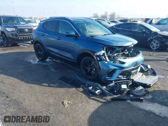 2025 Buick Encore GX Sport Touring with VIN KL4AMDSL0SB002033, listed as a IAAI auction lot 41548656 with 6,559 mi miles and . Bid and sale history available at DreamBid. Image 1.