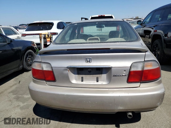 1997 Honda Accord Value with VIN 1HGCD5683VA171467, listed as a Copart auction lot 66351414 with 350,770 mi miles and Salvage Title. Bid and sale history available at carsss.com. Image 6.