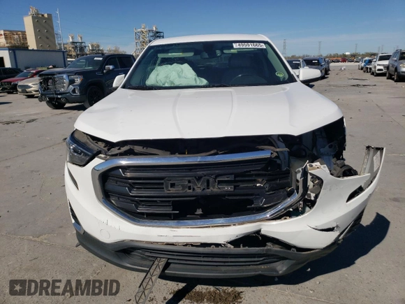 2018 GMC Terrain SLE with VIN 3GKALMEV0JL246112, listed as a Copart auction lot 49591665 with 83,616 mi miles and Salvage Title. Bid and sale history available at carsss.com. Image 5.