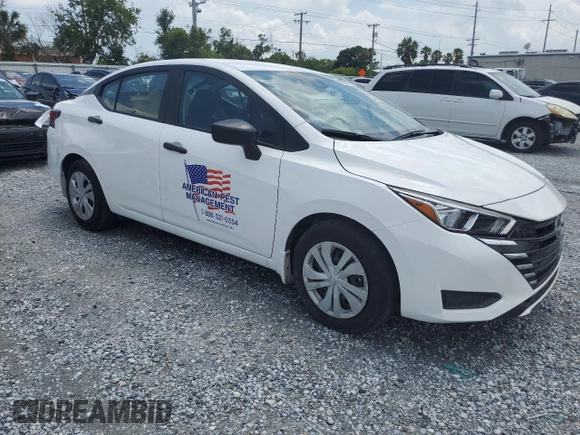 2024 Nissan Versa S with VIN 3N1CN8DV7RL892754, listed as a Copart auction lot 58859495 with 14,041 mi miles and Non repairable. Bid and sale history available at DreamBid. Image 4.
