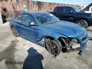 2021 BMW 2 Series M240i with VIN WBA2J5C04M7G65009, listed as a Copart auction lot 81797974 with 40,948 mi miles and Salvage Title. Bid and sale history available at carsss.com. Image 4.