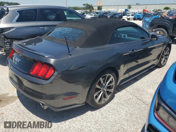 2016 Ford Mustang GT Premium with VIN 1FATP8FF1G5238686, listed as a Copart auction lot 56511625 with 155,700 mi miles and Clean title. Bid and sale history available at DreamBid. Image 3.
