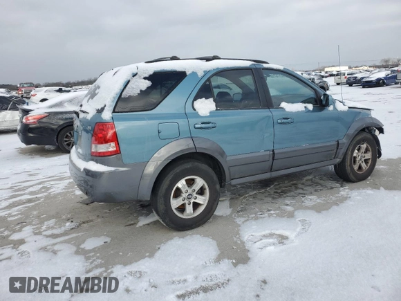 2003 Kia Sorento LX with VIN KNDJC733135076683, listed as a Copart auction lot 45785365 with 0 mi miles and Salvage Title. Bid and sale history available at carsss.com. Image 3.
