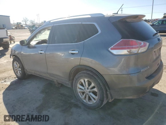 2015 Nissan Rogue S with VIN KNMAT2MV4FP517976, listed as a Copart auction lot 47590315 with 167,419 mi miles and Salvage Title. Bid and sale history available at DreamBid. Image 2.