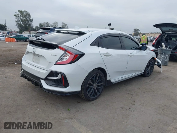 2021 Honda Civic Sport with VIN SHHFK7H42MU419784, listed as a IAAI auction lot 42202495 with 55,958 mi miles and . Bid and sale history available at DreamBid. Image 4.