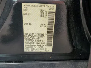 2017 Nissan Altima S with VIN 1N4AL3AP4HN308592, listed as a Copart auction lot 42440555 with 92,894 mi miles and Non Repairable. Bid and sale history available at DreamBid. Image 12.