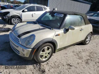 2007 MINI Convertible with VIN WMWRF33507TF67302, listed as a Copart auction lot 82853344 with Not Provided miles and Clean Title. Bid and sale history available at DreamBid. Image 1.