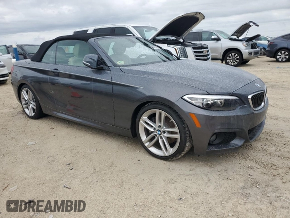 2017 BMW 2 Series 230i with VIN WBA2K9C37HV950557, listed as a Copart auction lot 74425264 with Not provided miles and Salvage title. Bid and sale history available at DreamBid. Image 4.