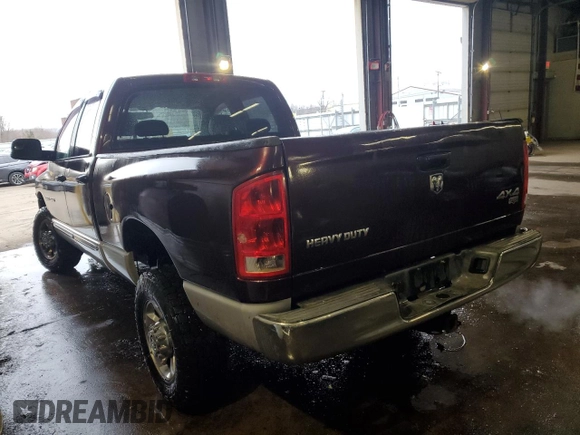 2005 Dodge 2500 SLT z VIN 3D7KS28D95G705457, wystawiony jako Copart lot #47731045 z przebiegiem 124 560 mil mil oraz Szkoda całkowita • Salvage title. Historia ofert i sprzedaży dostępna na DreamBid. Obrazek 2.