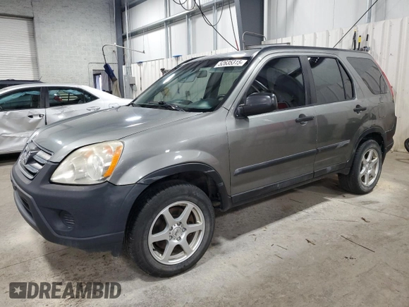 2006 Honda CR-V LX with VIN SHSRD78596U408813, listed as a Copart auction lot 52635315 with 176,933 mi miles and Salvage Title. Bid and sale history available at carsss.com. Image 1.