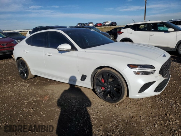 2023 Genesis G70 3.3T with VIN KMTG54TE5PU121061, listed as a Copart auction lot 78875054 with 37,639 mi miles and Salvage Title. Bid and sale history available at DreamBid. Image 4.