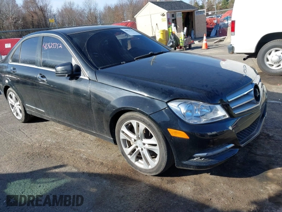 2013 Mercedes-Benz C-Class C 250 Sport with VIN WDDGF4HB8DR269848, listed as a IAAI auction lot 40823352 with 110,439 mi miles. Bid and sale history available at carsss.com. Image 1.