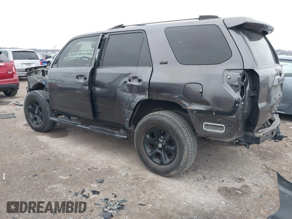 2020 Toyota 4Runner SR5 with VIN JTEBU5JR2L5779671, listed as a IAAI auction lot 41572359 with 87,458 mi miles and . Bid and sale history available at DreamBid. Image 3.