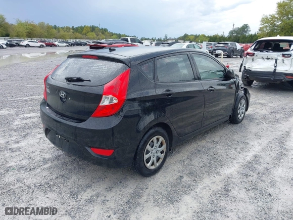 2014 Hyundai Accent GS with VIN KMHCT5AE7EU164658, listed as a IAAI auction lot 41911092 with 132,442 mi miles. Bid and sale history available at carsss.com. Image 4.