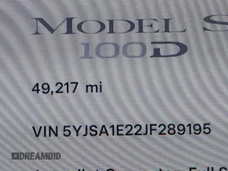 2018 Tesla Model S 75D with VIN 5YJSA1E22JF289195, listed as a IAAI auction lot 41825949 with 49,217 mi miles and . Bid and sale history available at DreamBid. Image 15.