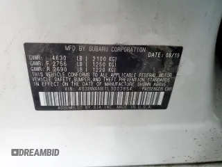 2020 Subaru Legacy Limited with VIN 4S3BWAN61L3002854, listed as a Copart auction lot 55146285 with 64,501 mi miles and Salvage title. Bid and sale history available at DreamBid. Image 12.