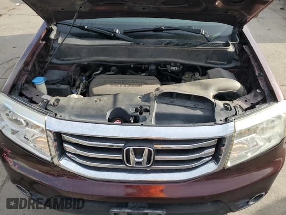 2012 Honda Pilot EX-L with VIN 5FNYF4H75CB080928, listed as a Copart auction lot 49820995 with 182,927 mi miles and Salvage Title. Bid and sale history available at DreamBid. Image 12.