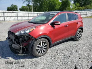 2018 Kia Sportage EX with VIN KNDPN3AC6J7372364, listed as a Copart auction lot 52946745 with 84,070 mi miles and Salvage Title. Bid and sale history available at carsss.com. Image 1.