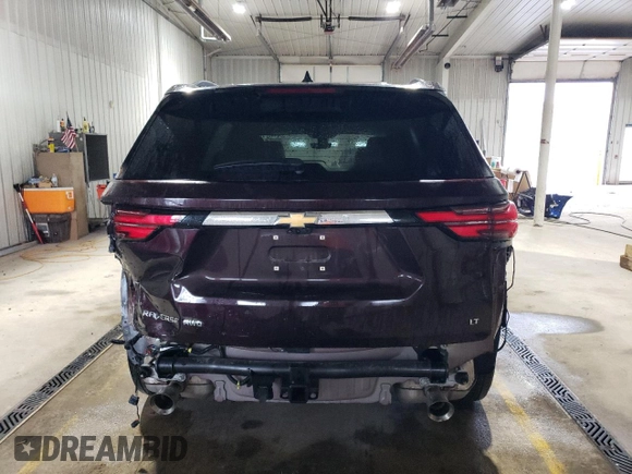 2022 Chevrolet Traverse LT Cloth z VIN 1GNEVGKW1NJ151150, wystawiony jako Copart lot #55444375 z przebiegiem 31 076 mil mil oraz Szkoda całkowita • Salvage title. Historia ofert i sprzedaży dostępna na DreamBid. Obrazek 6.