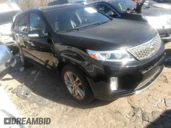 2014 Kia Sorento SX Limited with VIN 5XYKW4A74EG451217, listed as a IAAI auction lot 41358018 with 284,588 mi miles. Bid and sale history available at carsss.com. Image 1.