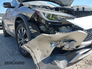2019 Infiniti QX30 Luxe with VIN SJKCH5CRXKA011966, listed as a IAAI auction lot 40800082 with 56,138 mi miles and . Bid and sale history available at DreamBid. Image 6.