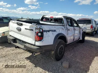2024 Ford Ranger Raptor with VIN 1FTER4LRXRLE22981, listed as a Copart auction lot 71223444 with 0 mi miles and Salvage Title. Bid and sale history available at carsss.com. Image 3.