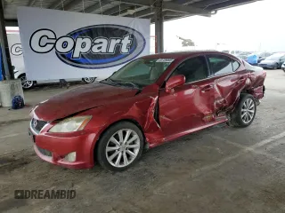 2009 Lexus IS 250 with VIN JTHBK262495090663, listed as a Copart auction lot 53739095 with 138,083 mi miles and Salvage Title. Bid and sale history available at carsss.com. Image 1.