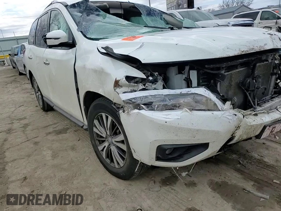 2019 Nissan Pathfinder SL z VIN 5N1DR2MN3KC595352, wystawiony jako Copart lot #42499065 z przebiegiem Nie podano mil oraz Szkoda całkowita • Salvage title. Historia ofert i sprzedaży dostępna na DreamBid. Obrazek 11.