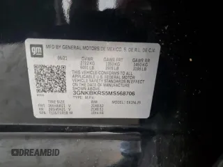 2021 Chevrolet Blazer RS with VIN 3GNKBKRS5MS568706, listed as a Copart auction lot 58782545 with 131,464 mi miles and Salvage title. Bid and sale history available at DreamBid. Image 12.