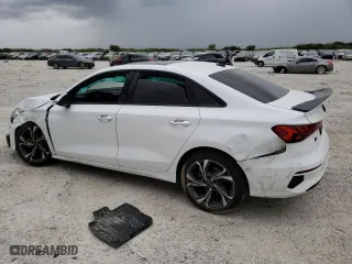 2023 Audi A3 Premium with VIN WAUAUDGY4PA105461, listed as a Copart auction lot 65186083 with 6,156 mi miles. Bid and sale history available at carsss.com. Image 2.