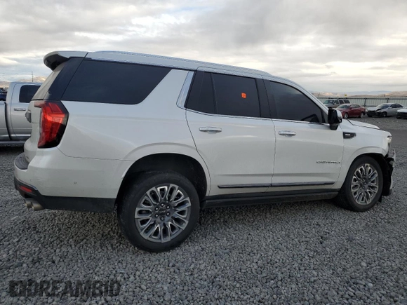 2023 GMC Yukon Denali Ultimate with VIN 1GKS2EKL9PR151260, listed as a Copart auction lot 84556554 with 0 mi miles and Salvage Title. Bid and sale history available at carsss.com. Image 3.