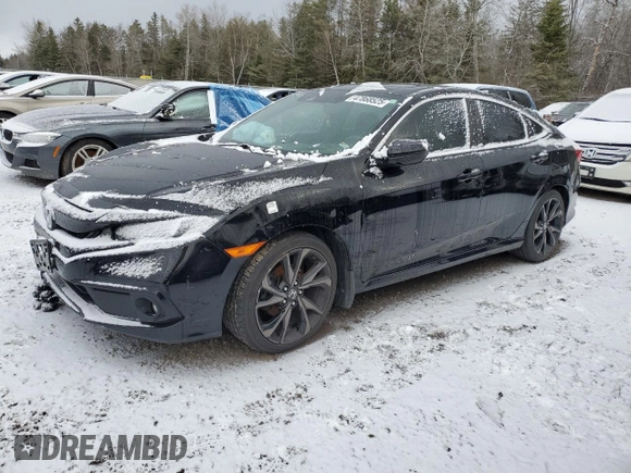 2019 Honda Civic Sedan Sport with VIN 2HGFC2F89KH018667, listed as a Copart auction lot 47868525 with 87,791 mi miles and Clean Title. Bid and sale history available at carsss.com. Image 1.