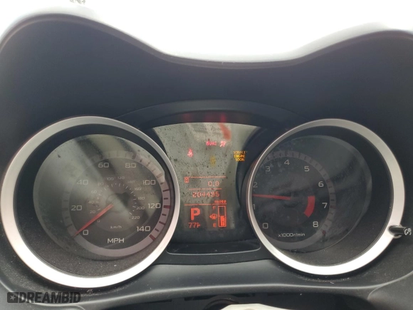 2008 Mitsubishi Lancer DE with VIN JA3AU16U68U035329, listed as a Copart auction lot 43529785 with 204,495 mi miles and Salvage Title. Bid and sale history available at carsss.com. Image 9.