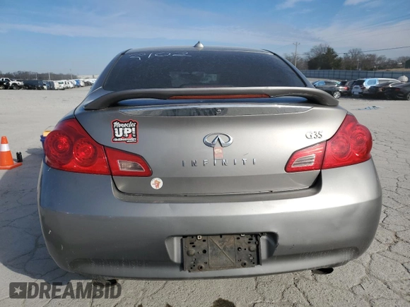 2007 Infiniti G35 Sedan Journey with VIN JNKBV61EX7M722102, listed as a Copart auction lot 41877035 with 246,000 mi miles and Salvage Title. Bid and sale history available at carsss.com. Image 6.