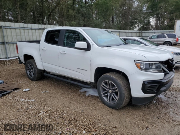 2021 Chevrolet Colorado 2WD Work Truck z VIN 1GCGSBEN7M1132259, wystawiony jako Copart lot #42918995 z przebiegiem 77 660 mil mil oraz Szkoda całkowita • Salvage title. Historia ofert i sprzedaży dostępna na DreamBid. Obrazek 4.