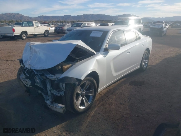 2015 Dodge Charger SE with VIN 2C3CDXBG5FH879783, listed as a IAAI auction lot 41500193 with 83,386 mi miles. Bid and sale history available at carsss.com. Image 16.
