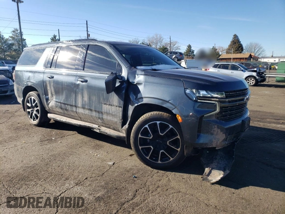2021 Chevrolet Suburban RST z VIN 1GNSKEKD8MR193782, wystawiony jako Copart lot #82821484 z przebiegiem 74 195 mil mil oraz Szkoda całkowita • Salvage title. Historia ofert i sprzedaży dostępna na DreamBid. Obrazek 4.
