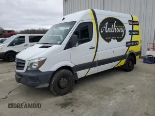 2017 Mercedes-Benz Sprinter Cargo Worker with VIN WD3PE7CD7HP542636, listed as a Copart auction lot 49109385 with 241,073 mi miles and Clean Title. Bid and sale history available at carsss.com. Image 1.