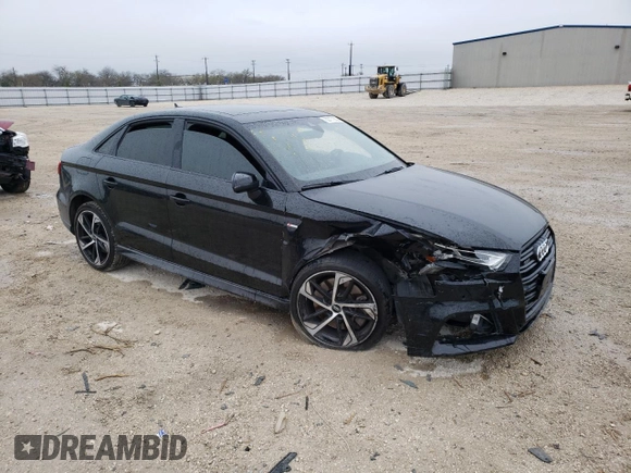 2020 Audi A3 Sedan S line Premium Plus with VIN WAUJEGFF3LA104892, listed as a Copart auction lot 82777233 with 83,297 mi miles. Bid and sale history available at carsss.com. Image 4.