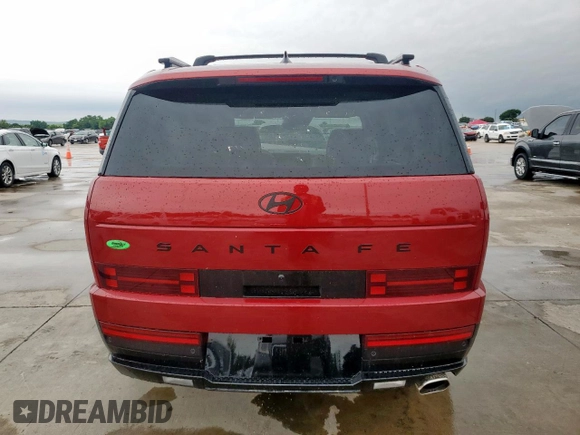 2025 Hyundai Santa Fe Calligraphy z VIN 5NMP54GL9SH128148, wystawiony jako Copart lot #55917575 z przebiegiem 55 mil mil oraz Czysty tytuł • Clean title. Historia ofert i sprzedaży dostępna na DreamBid. Obrazek 6.