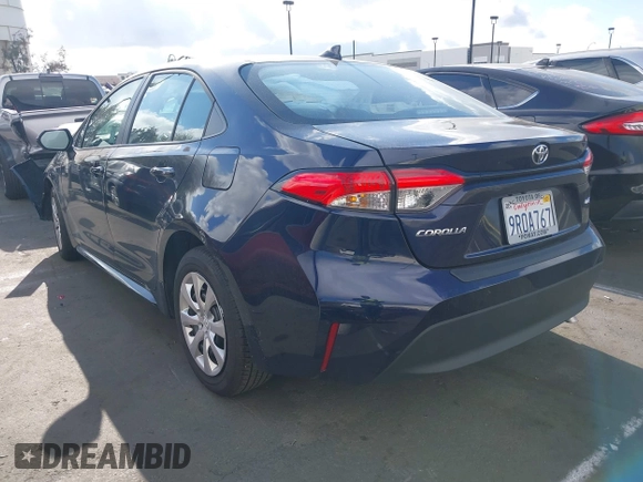 2025 Toyota Corolla LE with VIN 5YFB4MDE3SP247242, listed as a IAAI auction lot 41899122 with 1,882 mi miles. Bid and sale history available at carsss.com. Image 3.