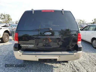 2006 Ford Expedition Eddie Bauer with VIN 1FMPU17596LA91363, listed as a Copart auction lot 55474755 with 127,201 mi miles and Salvage title. Bid and sale history available at DreamBid. Image 6.