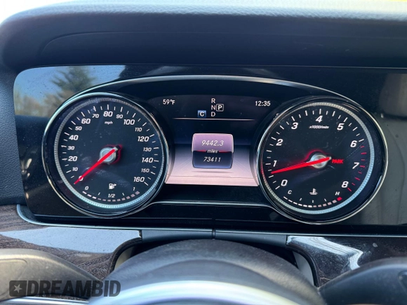 2019 Mercedes-Benz E 300 with VIN WDDZF4JB6KA617192, listed as a Copart auction lot 56925515 with 73,411 mi miles and Clean Title. Bid and sale history available at DreamBid. Image 8.