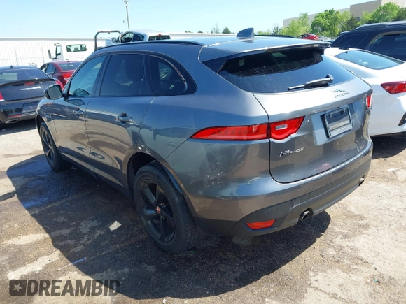 2019 Jaguar F-Pace 25t Premium with VIN SADCJ2FX4KA395439, listed as a IAAI auction lot 42096056 with 91,356 mi miles and . Bid and sale history available at DreamBid. Image 3.
